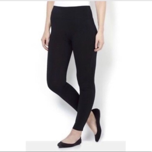 SPANX Pants - SPANX Black Structured Slim Pants.